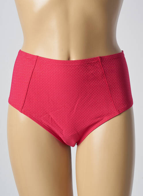 Bas de maillot de bain effet matière satinée culotte rose SIMONE PERELE femme