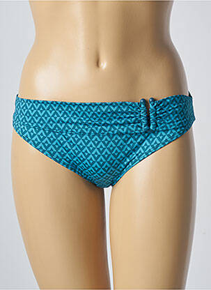 Bas de maillot de bain imprimé fantaisie culotte bleu SIMONE PERELE femme