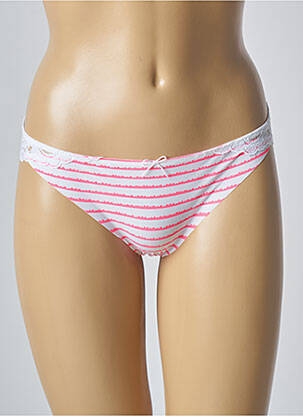 Tanga tissage dentelle rose PASSIONATA femme