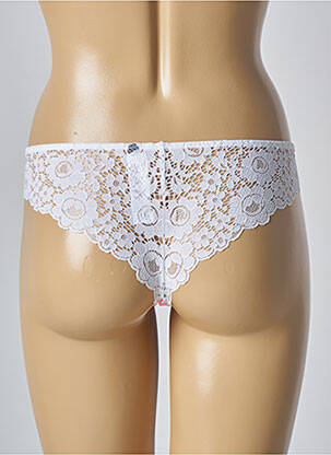 Tanga tissage dentelle rose PASSIONATA femme