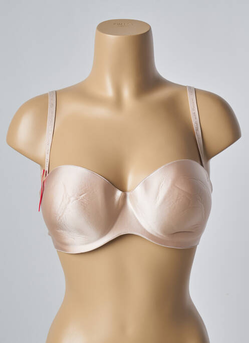 Soutien-gorge effet matière satinée haut soutien-gorge balconnet beige PASSIONATA femme