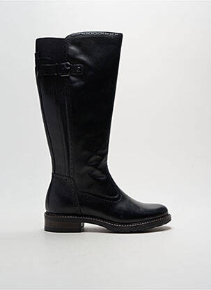 Bottes tissage satiné talon plat jusqu'à 3cm noir HUSH PUPPIES femme