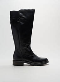 Bottes tissage satiné talon plat jusqu'à 3cm noir HUSH PUPPIES femme