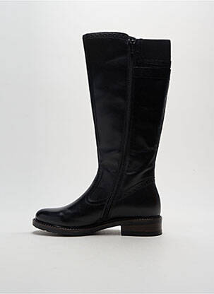 Bottes tissage satiné talon plat jusqu'à 3cm noir HUSH PUPPIES femme