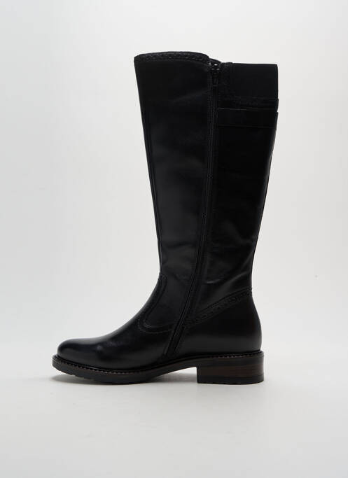 Bottes tissage satiné talon plat jusqu'à 3cm noir HUSH PUPPIES femme