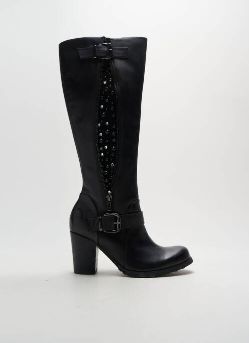 Bottes cubain talon de 7 à 9cm noir MAM'ZELLE femme