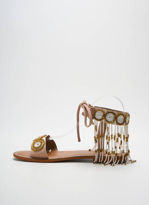 Sandales/Nu pieds beige L'ATELIER TROPÉZIEN pour femme
