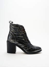 Bottines/boots bout rond talon de 4 à 6cm gris METAMORF'OSE femme
