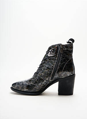 Bottines/boots bout rond talon de 4 à 6cm gris METAMORF'OSE femme