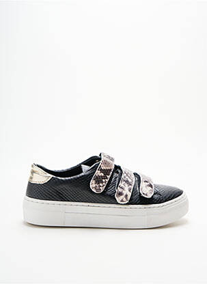 Baskets plateforme talon de 4 à 6cm noir METAMORF'OSE femme