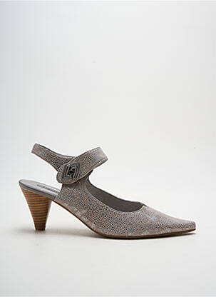 Escarpins type de semelle amortissante talon de 4 à 6cm gris FUGITIVE BY FRANCESCO ROSSI femme
