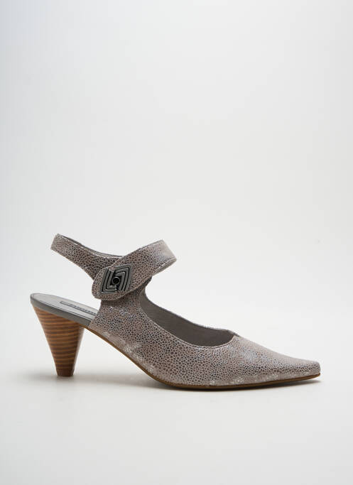 Escarpins type de semelle amortissante talon de 4 à 6cm gris FUGITIVE BY FRANCESCO ROSSI femme