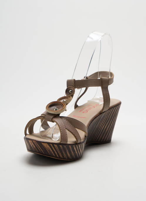 Sandales/Nu pieds marron DORKING pour femme