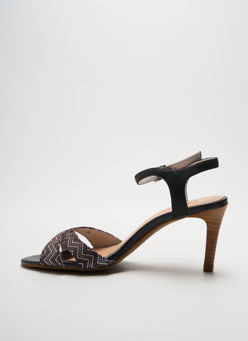 Sandales/Nu pieds noir FUGITIVE BY FRANCESCO ROSSI pour femme