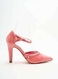 Escarpins tissage satiné talon de 7 à 9cm rose 226 SHOES femme