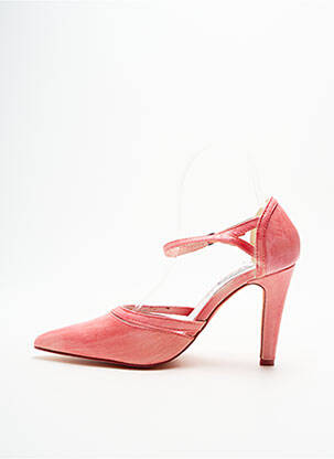Escarpins tissage satiné talon de 7 à 9cm rose 226 SHOES femme