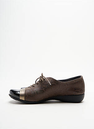 Derbies type de semelle amortissante talon plat jusqu'à 3cm marron HIRICA femme