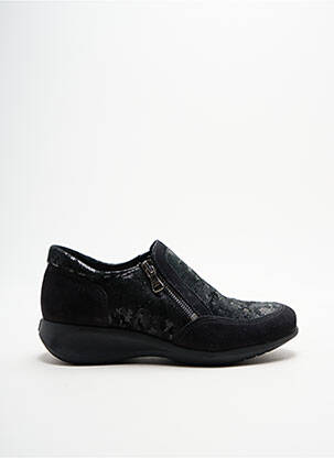 Chaussures de confort tissage satiné talon plat jusqu'à 3cm noir HIRICA femme