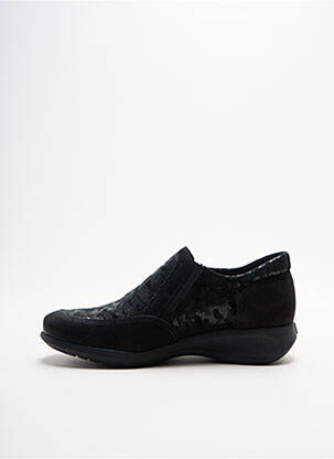 Chaussures de confort tissage satiné talon plat jusqu'à 3cm noir HIRICA femme
