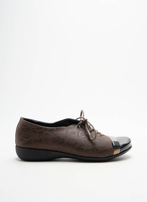 Derbies type de semelle amortissante talon plat jusqu'à 3cm marron HIRICA femme