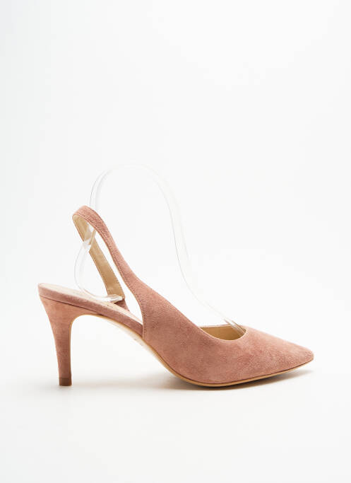 Escarpins nubuck talon de 4 à 6cm rose JB MARTIN femme