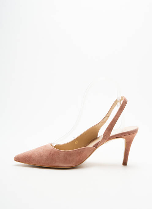 Escarpins nubuck talon de 4 à 6cm rose JB MARTIN femme