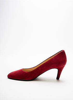 Escarpins nubuck talon de 4 à 6cm rouge JB MARTIN femme