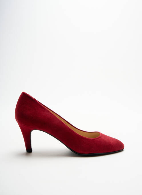 Escarpins nubuck talon de 4 à 6cm rouge JB MARTIN femme