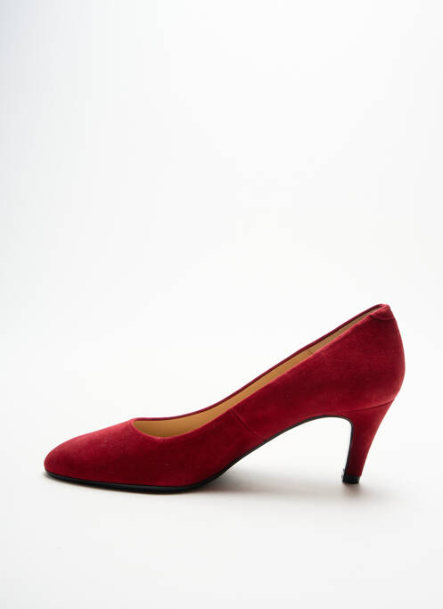 Escarpins nubuck talon de 4 à 6cm rouge JB MARTIN femme
