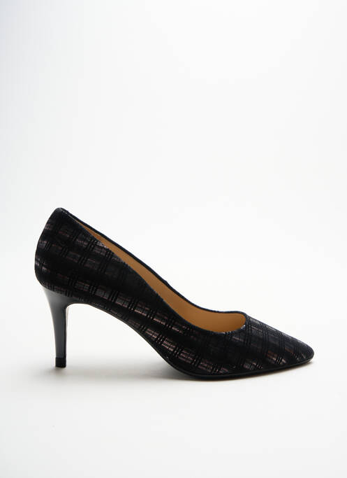 Escarpins tissage satiné talon de 7 à 9cm noir JB MARTIN femme