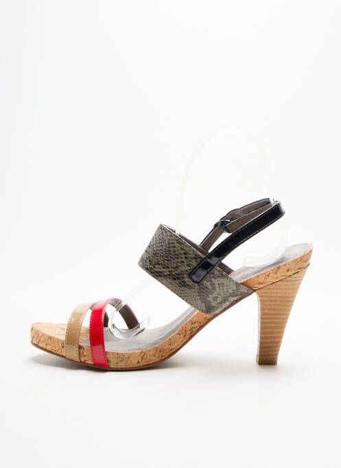 Sandales/Nu pieds rouge LES P'TITES BOMBES pour femme