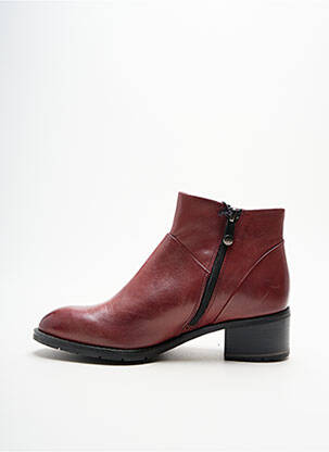 Bottines/boots tissage satiné talon de 4 à 6cm violet MARCO TOZZI femme