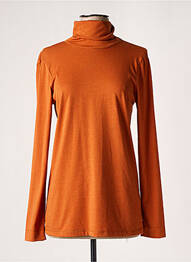 Top tissage jersey manches longues orange MÊME ROAD femme