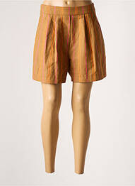 Short taille à pinces taille haute marron MÊME ROAD femme