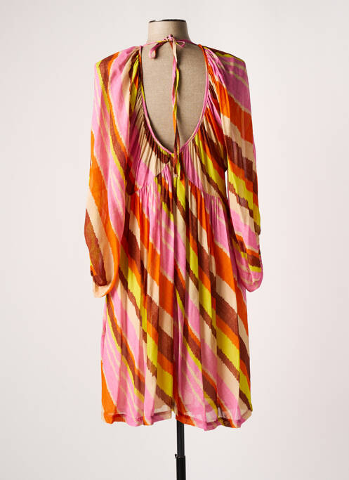 Robe mi-longue rose MÊME ROAD pour femme