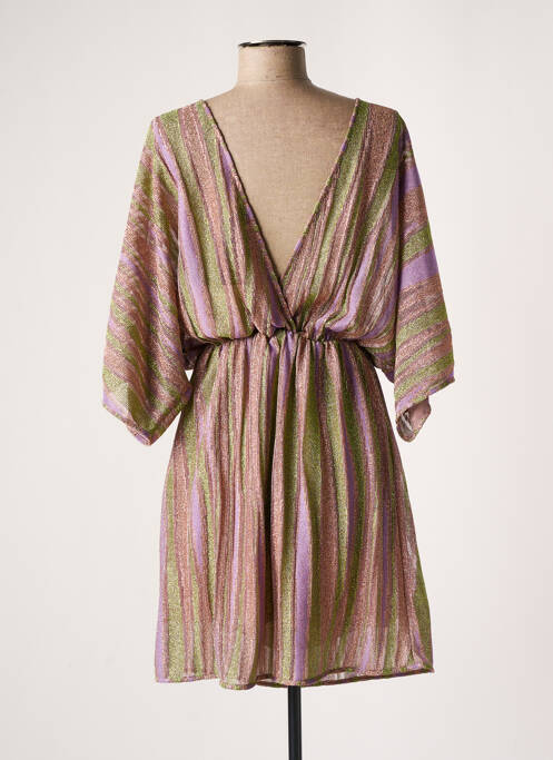 Robe mi-longue violet MÊME ROAD pour femme