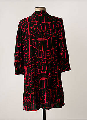 Robe courte manches 3/4 manches 3/4 noir DESIGUAL femme