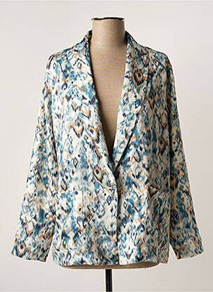 Blazer col châle bleu MOLLY BRACKEN femme
