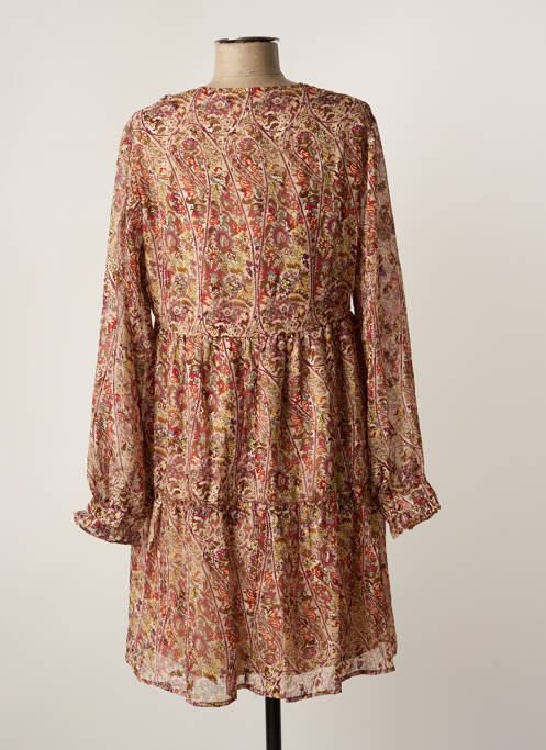 Robe mi-longue beige MOLLY BRACKEN pour femme