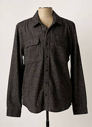 Chemise manches longues poches poitrine gris GARCIA homme