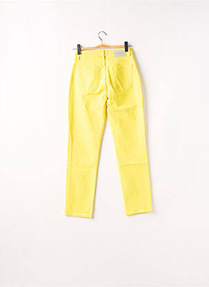 Jean coupe mom poches taille haute jaune DESIGUAL femme