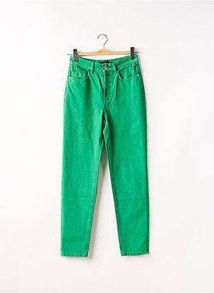 Jean coupe mom poches taille haute vert DESIGUAL femme