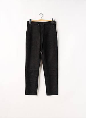 Pantalon droit stretch taille normale noir KAFFE femme