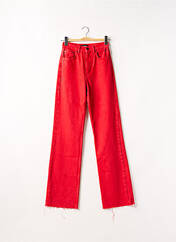Jeans coupe large rouge DESIGUAL pour femme seconde vue