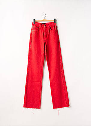 Jeans coupe large rouge DESIGUAL pour femme