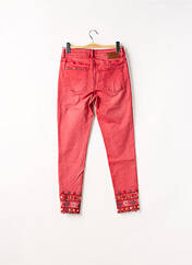 Jeans skinny rouge DESIGUAL pour femme seconde vue