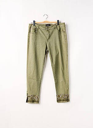 Pantalon slim vert DESIGUAL pour femme