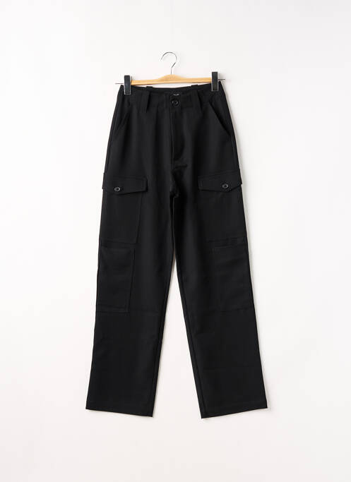 Pantalon cargo poches taille haute noir DESIGUAL femme