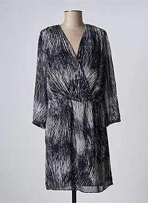 Robe mi-longue noir ELORA femme
