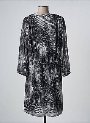 Robe mi-longue noir ELORA femme
